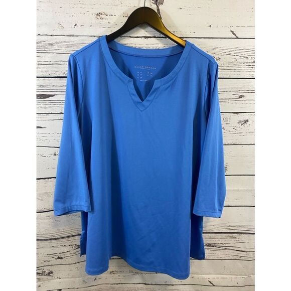 Women's Susan Graver Top 2XL Blue - Picture 1 of 5